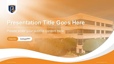 Phoenix Seminary Lecture Sharing and Networking Event PPT Template