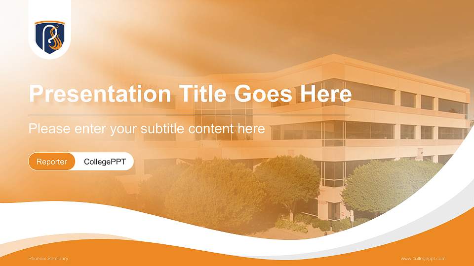 Phoenix Seminary Lecture Sharing and Networking Event PPT Template16:9 ratio PPT effect preview image