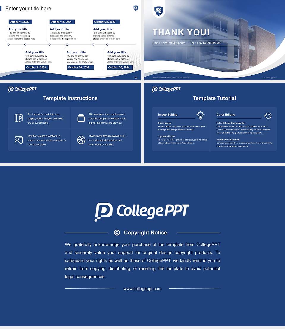 Pennsylvania State University-Penn State New Kensington Lecture Sharing and Networking Event PPT Template16:9 ratio PPT effect preview image4