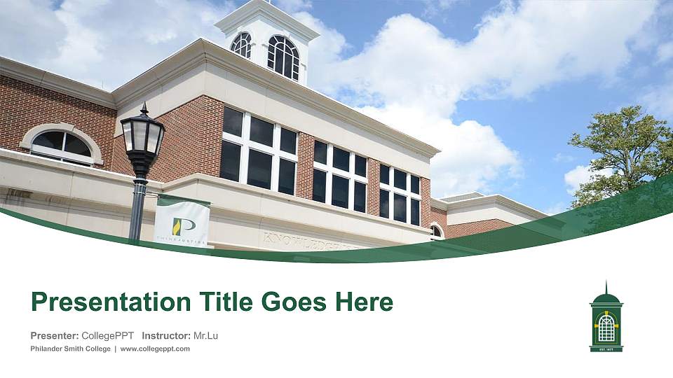 Philander Smith College Course/Courseware Creation PPT Template16:9 ratio PPT effect preview image