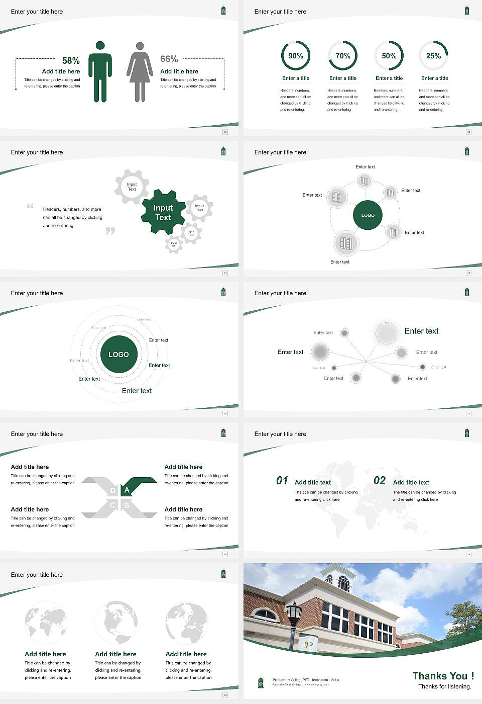 Philander Smith College Course/Courseware Creation PPT Template16:9 ratio PPT effect preview image4