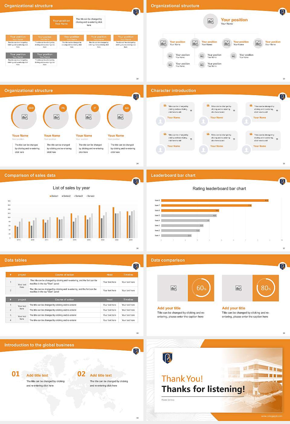Phoenix Seminary Academic Presentation/Research Findings Report PPT Template16:9 ratio PPT effect preview image4