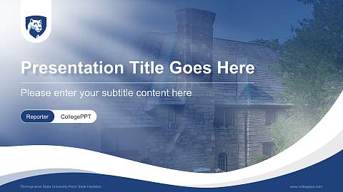 Pennsylvania State University-Penn State Hazleton Lecture Sharing and Networking Event PPT Template