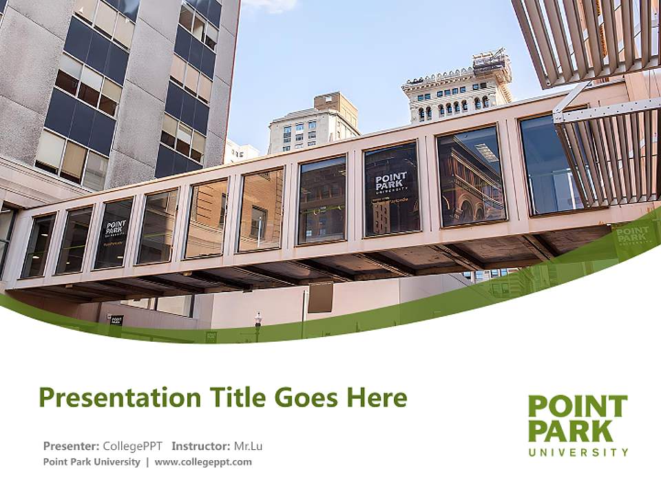 Point Park University Course/Courseware Creation PPT Template4:3 ratio PPT effect preview image5