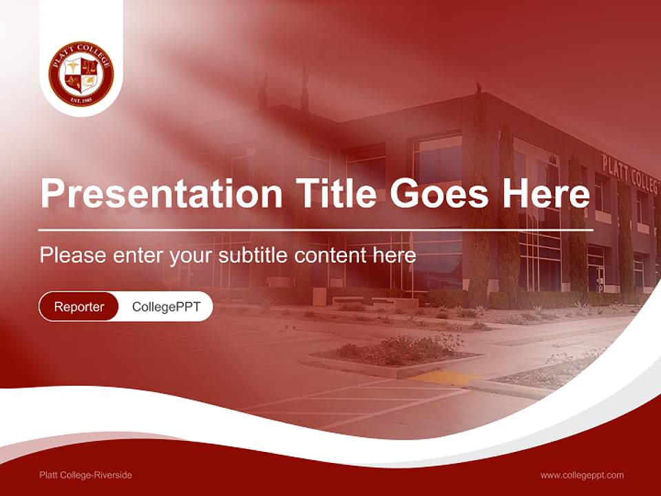 Platt College-Riverside Lecture Sharing and Networking Event PPT Template4:3 ratio PPT effect preview image4