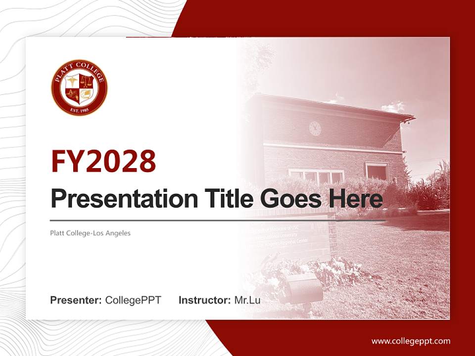 Platt College-Los Angeles Academic Presentation/Research Findings Report PPT Template4:3 ratio PPT effect preview image5