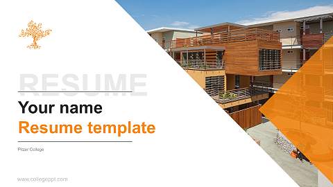 Pitzer College Resume PPT Template