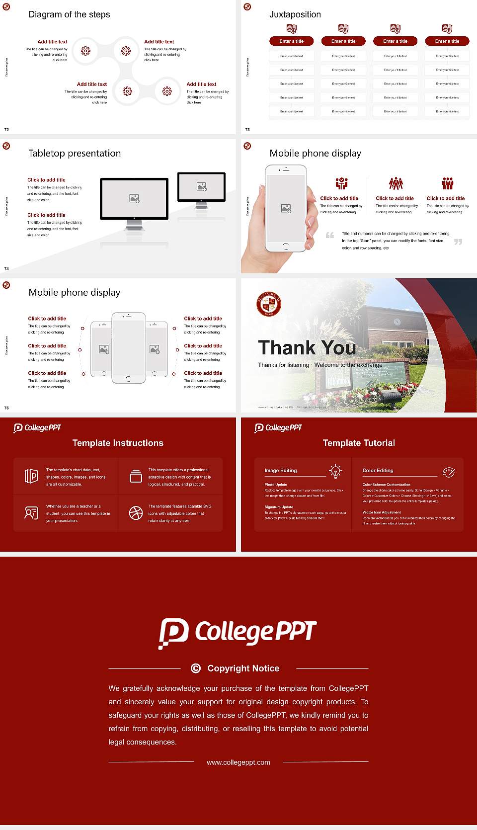 Platt College-Los Angeles Competition/Entrepreneurship Contest PPT Template16:9 ratio PPT effect preview image9