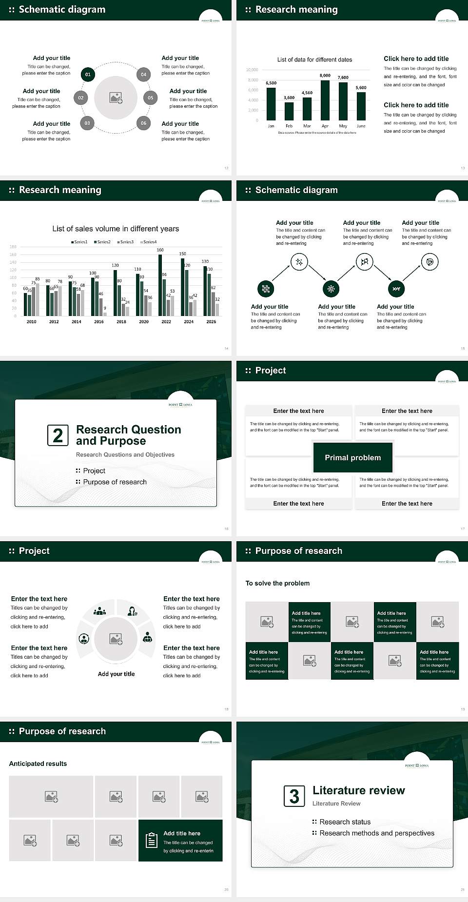 Point Loma Nazarene University Graduation Thesis Defense PPT Template4:3 ratio PPT effect preview image3