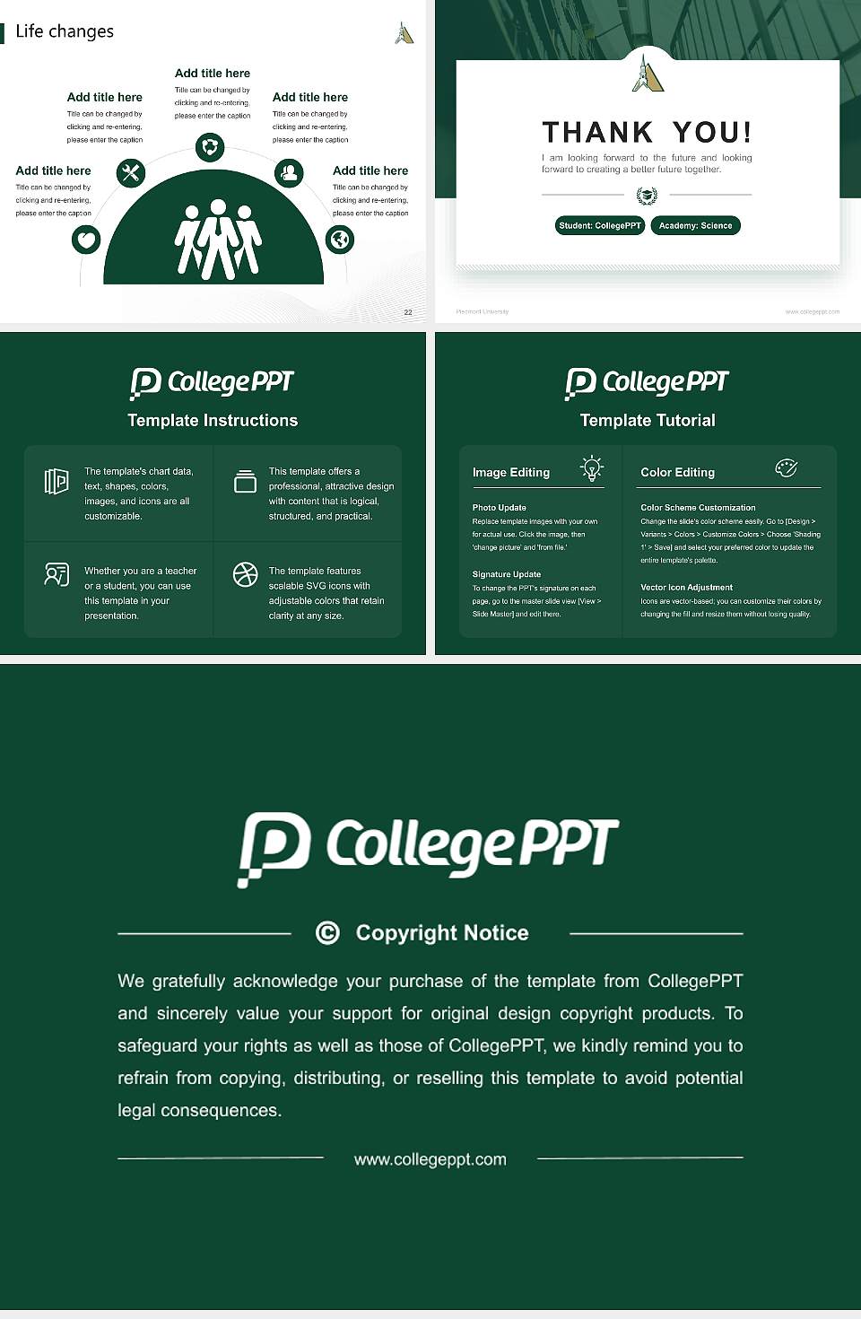 Piedmont University National Scholarship Defense PPT Template4:3 ratio PPT effect preview image4
