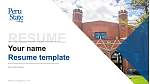 Peru State College Resume PPT Template