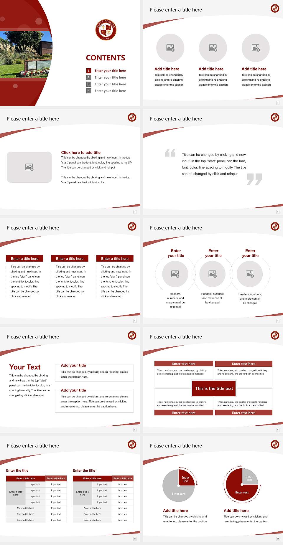 Platt College-Los Angeles Course/Courseware Creation PPT Template4:3 ratio PPT effect preview image2