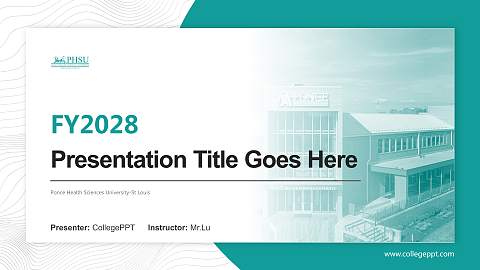 Ponce Health Sciences University-St Louis Academic Presentation/Research Findings Report PPT Template