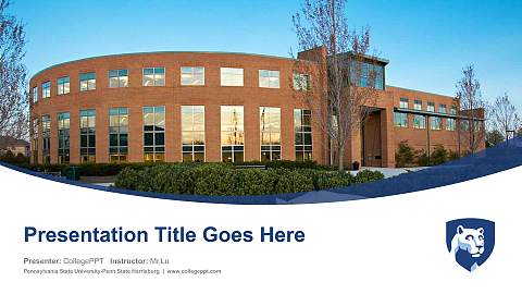 Pennsylvania State University-Penn State Harrisburg Course/Courseware Creation PPT Template