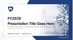 Pennsylvania State University-World Campus Academic Presentation/Research Findings Report PPT Template