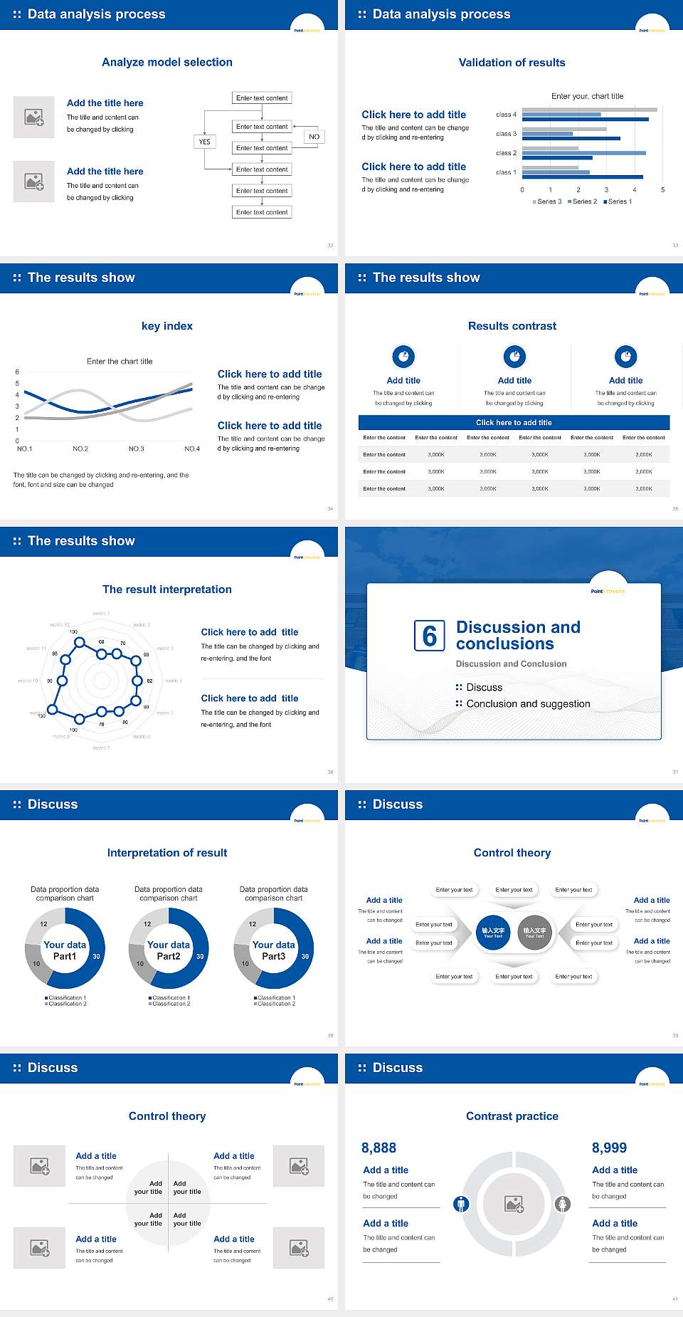 Point University Graduation Thesis Defense PPT Template4:3 ratio PPT effect preview image5