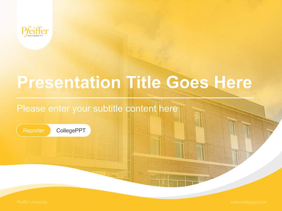 Pfeiffer University Lecture Sharing and Networking Event PPT Template4:3 ratio PPT effect preview image4