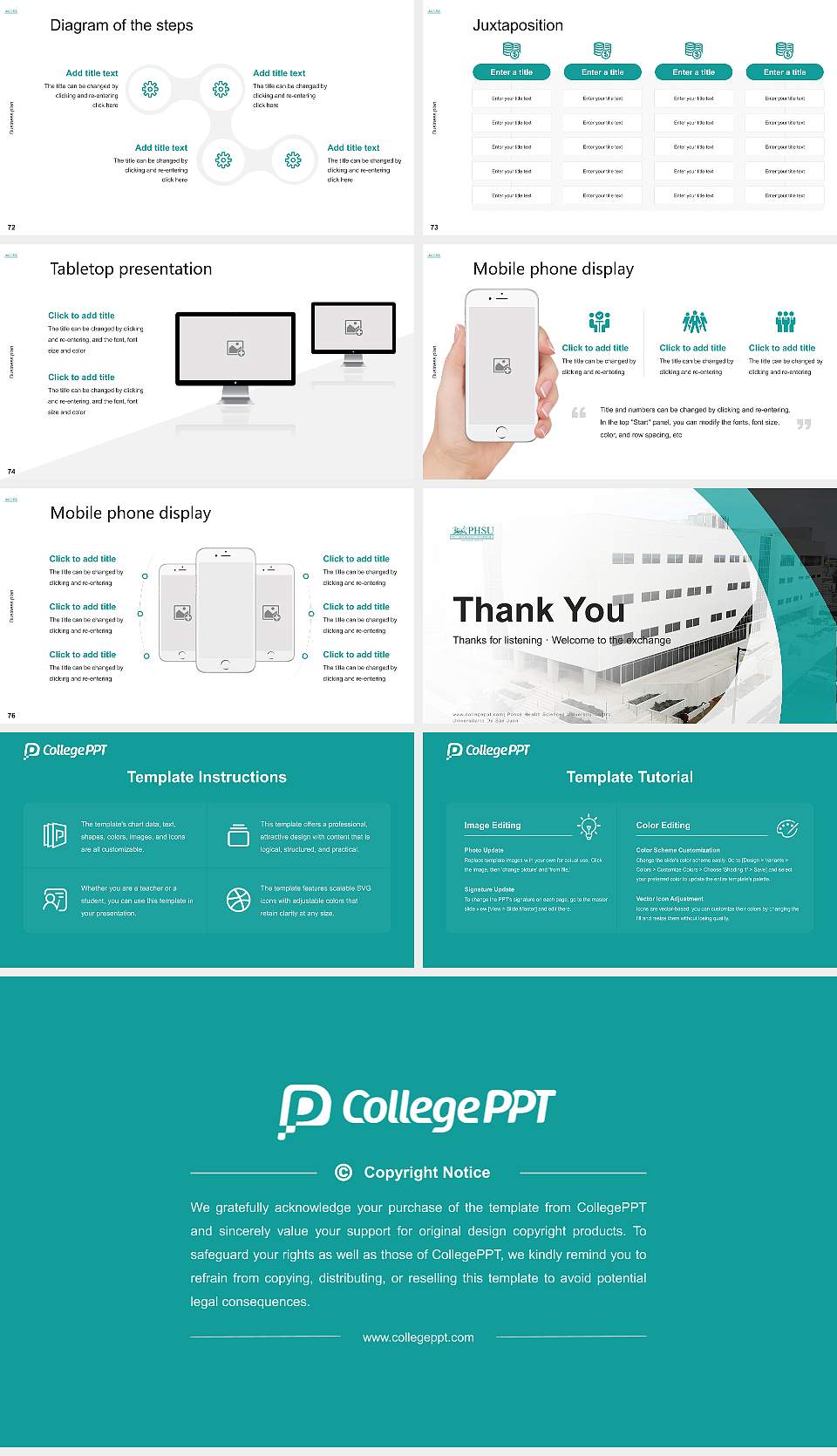 Ponce Health Sciences University-Centro Universitario De San Juan Competition/Entrepreneurship Contest PPT Template16:9 ratio PPT effect preview image9