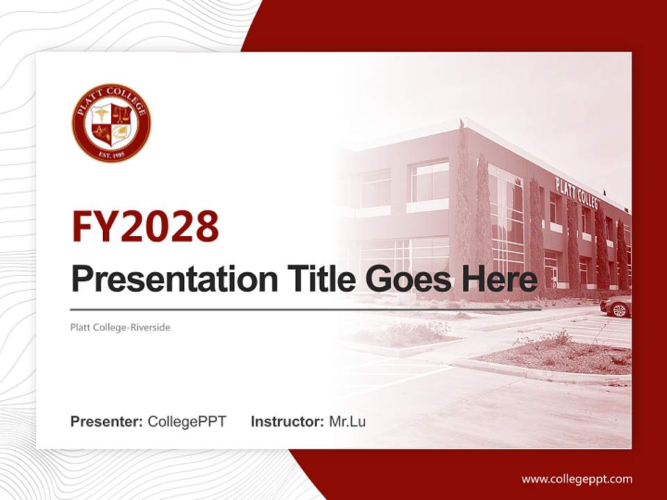 Platt College-Riverside Academic Presentation/Research Findings Report PPT Template4:3 ratio PPT effect preview image5