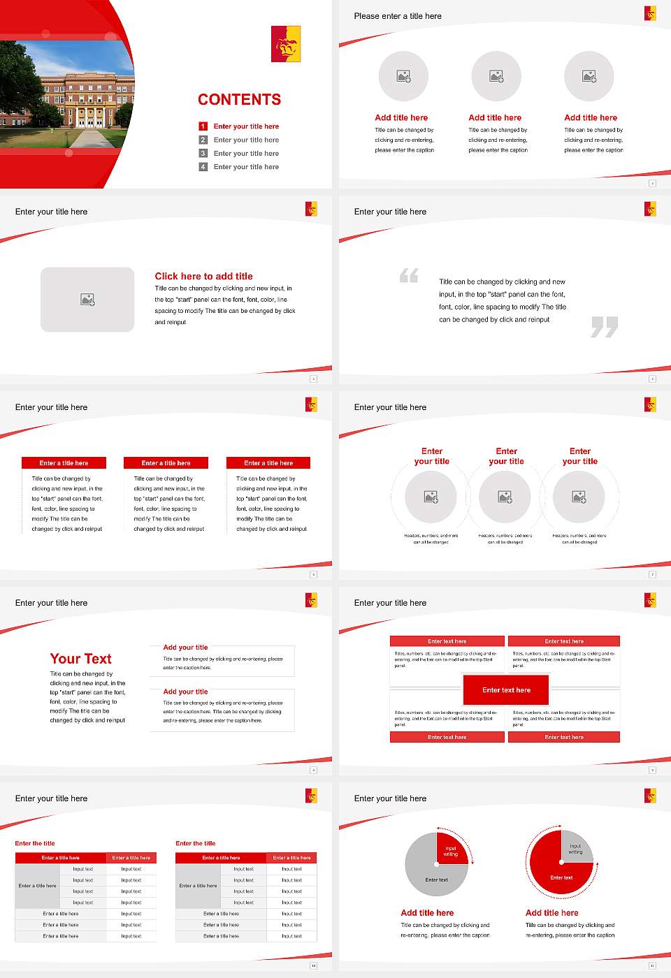 Pittsburg State University Course/Courseware Creation PPT Template16:9 ratio PPT effect preview image2
