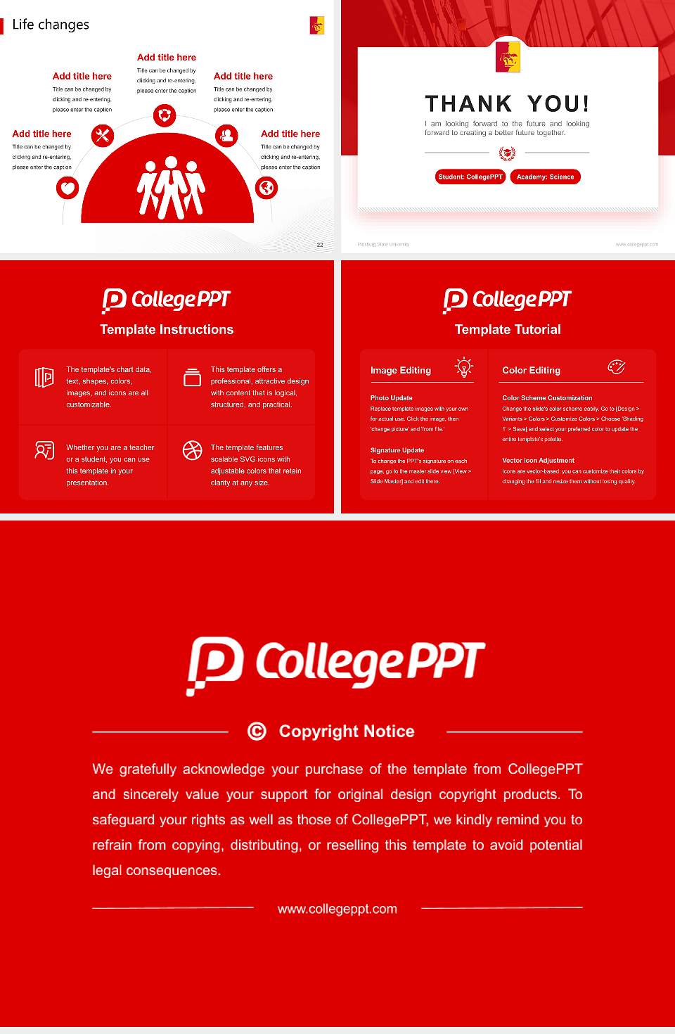 Pittsburg State University National Scholarship Defense PPT Template4:3 ratio PPT effect preview image4