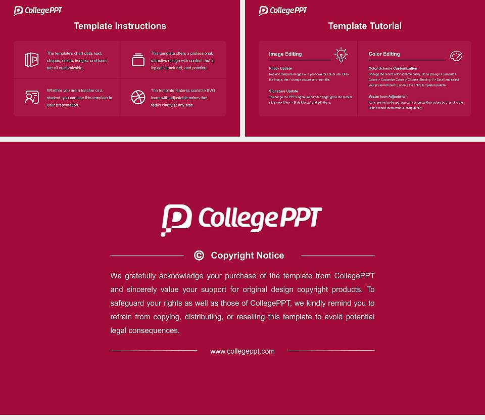 Philadelphia College of Osteopathic Medicine Course/Courseware Creation PPT Template16:9 ratio PPT effect preview image5