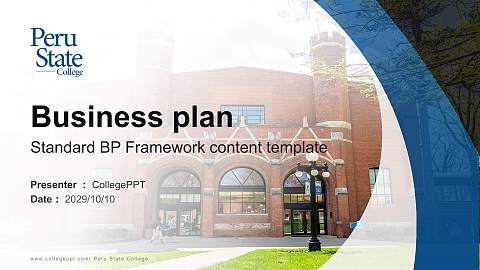 Peru State College Competition/Entrepreneurship Contest PPT Template