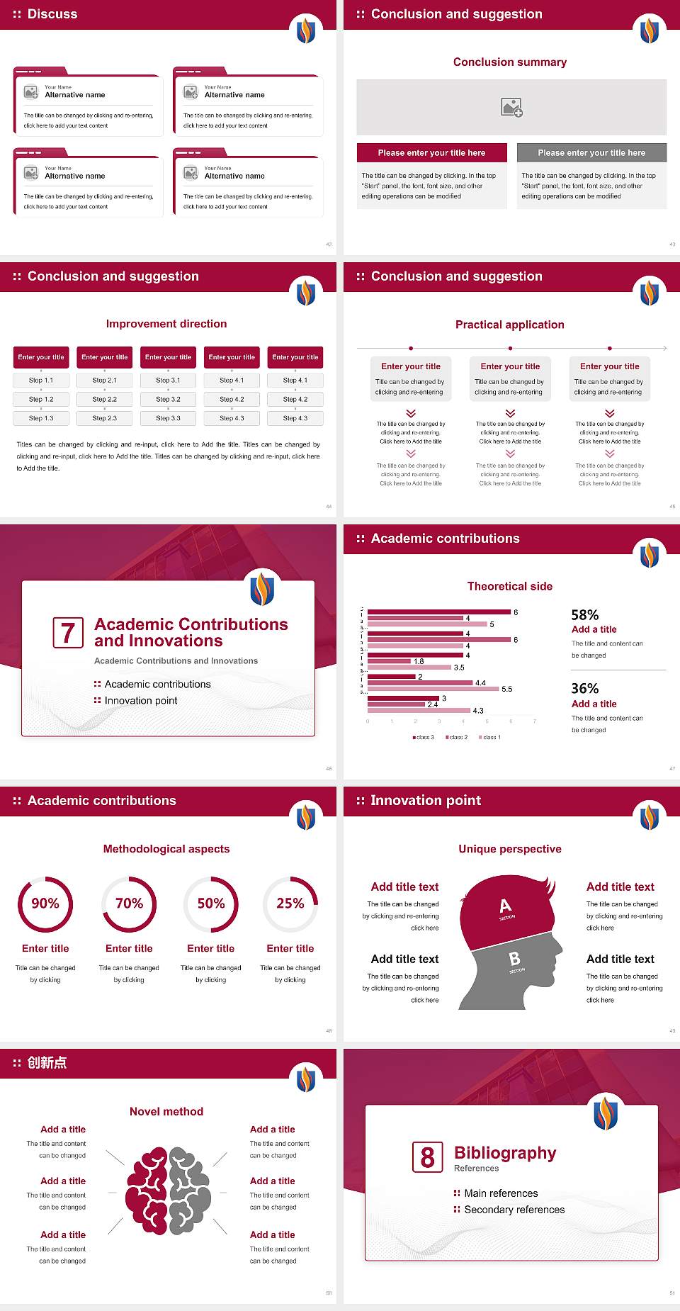 Philadelphia College of Osteopathic Medicine Graduation Thesis Defense PPT Template4:3 ratio PPT effect preview image6