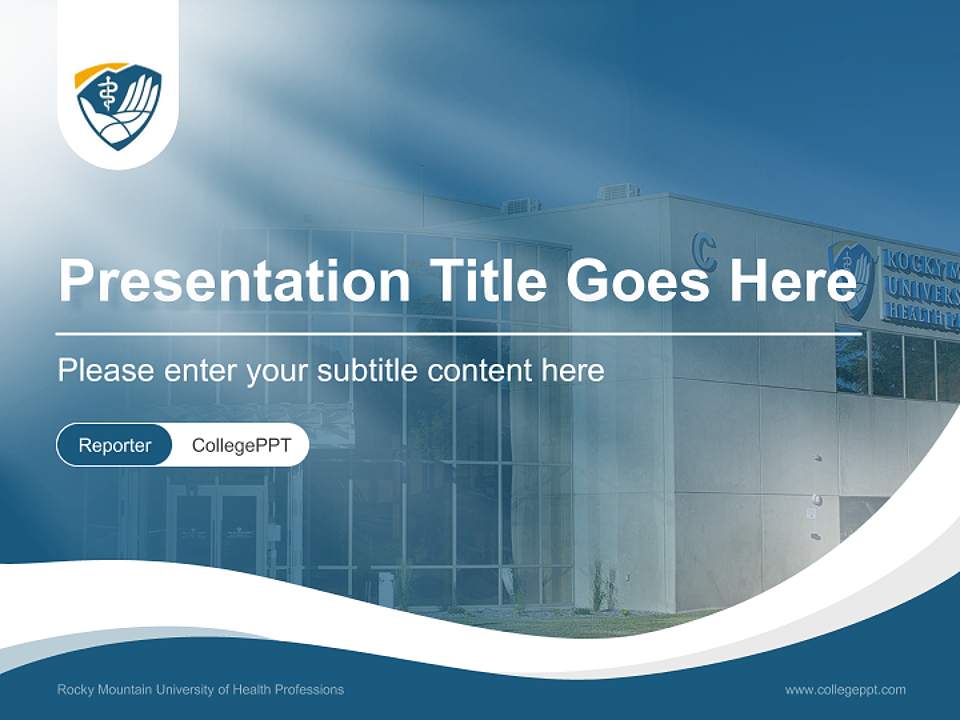 Rocky Mountain University of Health Professions Lecture Sharing and Networking Event PPT Template4:3 ratio PPT effect preview image4