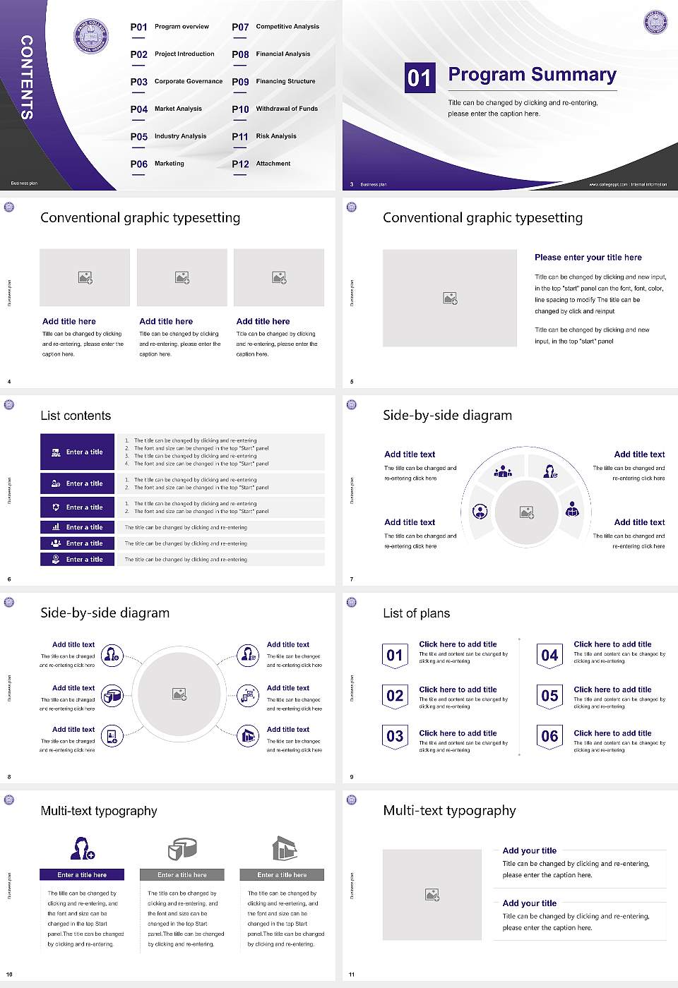 Paine College Competition/Entrepreneurship Contest PPT Template16:9 ratio PPT effect preview image2