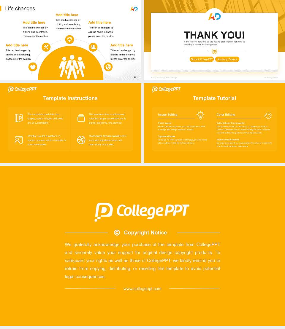 Pennsylvania College of Art and Design National Scholarship Defense PPT Template16:9 ratio PPT effect preview image4