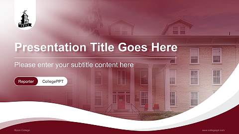 Ripon College Lecture Sharing and Networking Event PPT Template