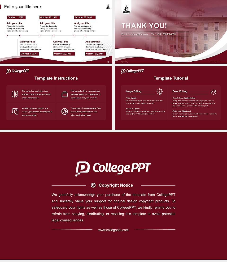 Ripon College Lecture Sharing and Networking Event PPT Template16:9 ratio PPT effect preview image4
