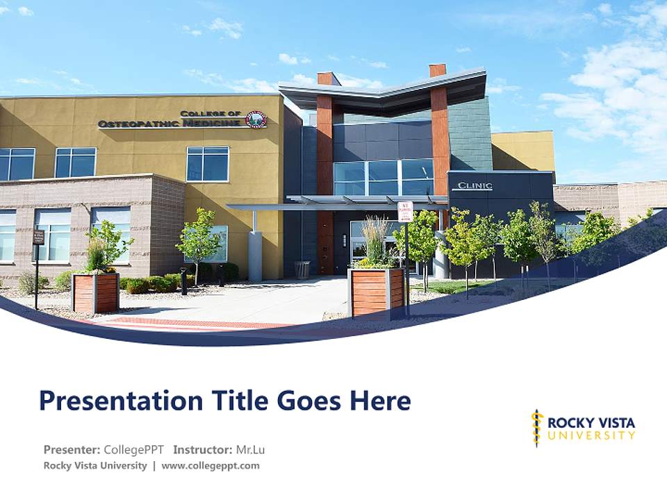 Rocky Vista University Course/Courseware Creation PPT Template4:3 ratio PPT effect preview image5