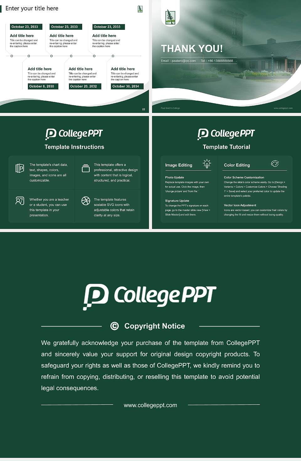 Paul Smith’s College Lecture Sharing and Networking Event PPT Template4:3 ratio PPT effect preview image4