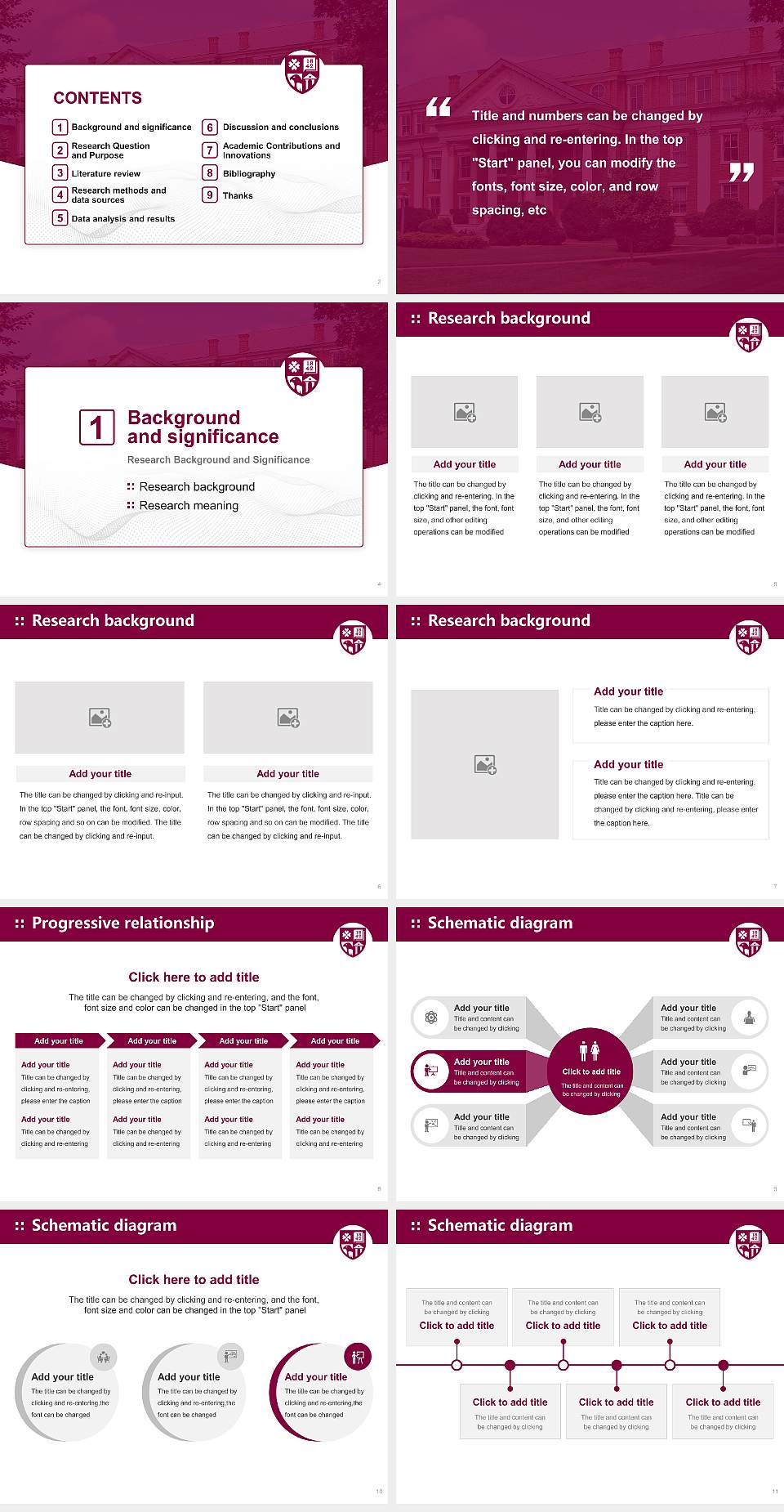 Roanoke College Graduation Thesis Defense PPT Template4:3 ratio PPT effect preview image2