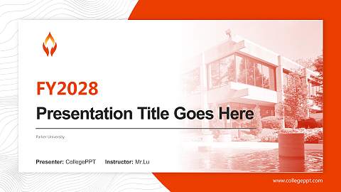 Parker University Academic Presentation/Research Findings Report PPT Template