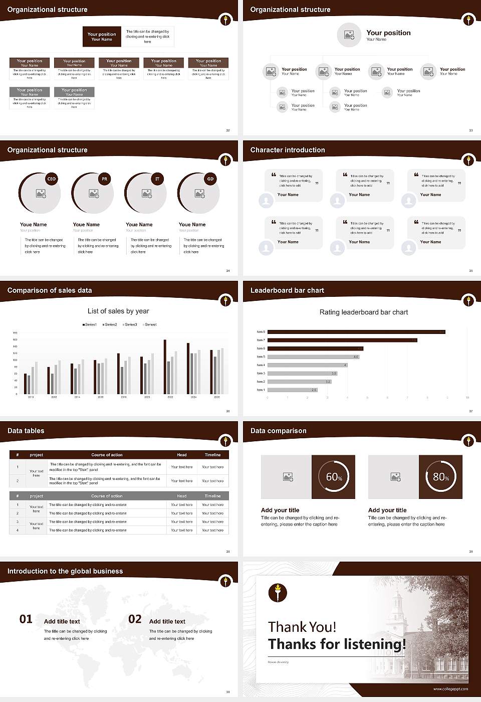 Rowan University Academic Presentation/Research Findings Report PPT Template16:9 ratio PPT effect preview image4