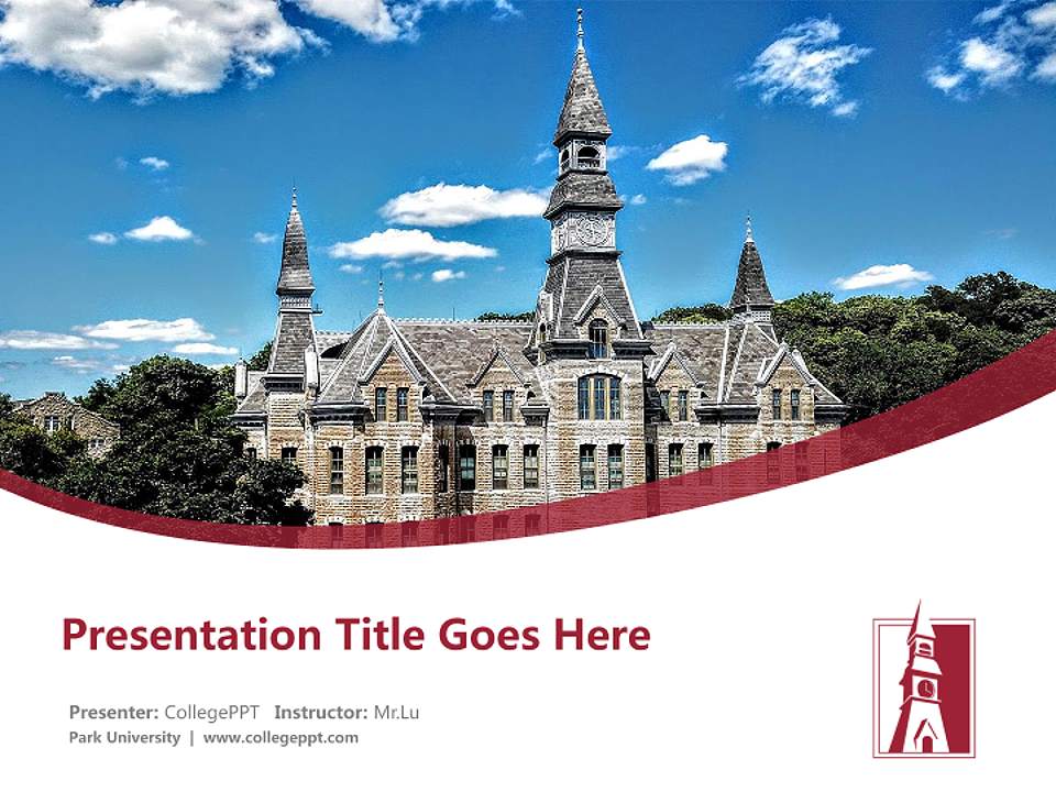 Park University Course/Courseware Creation PPT Template4:3 ratio PPT effect preview image5