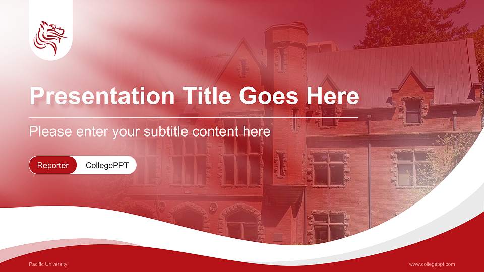 Pacific University Lecture Sharing and Networking Event PPT Template16:9 ratio PPT effect preview image