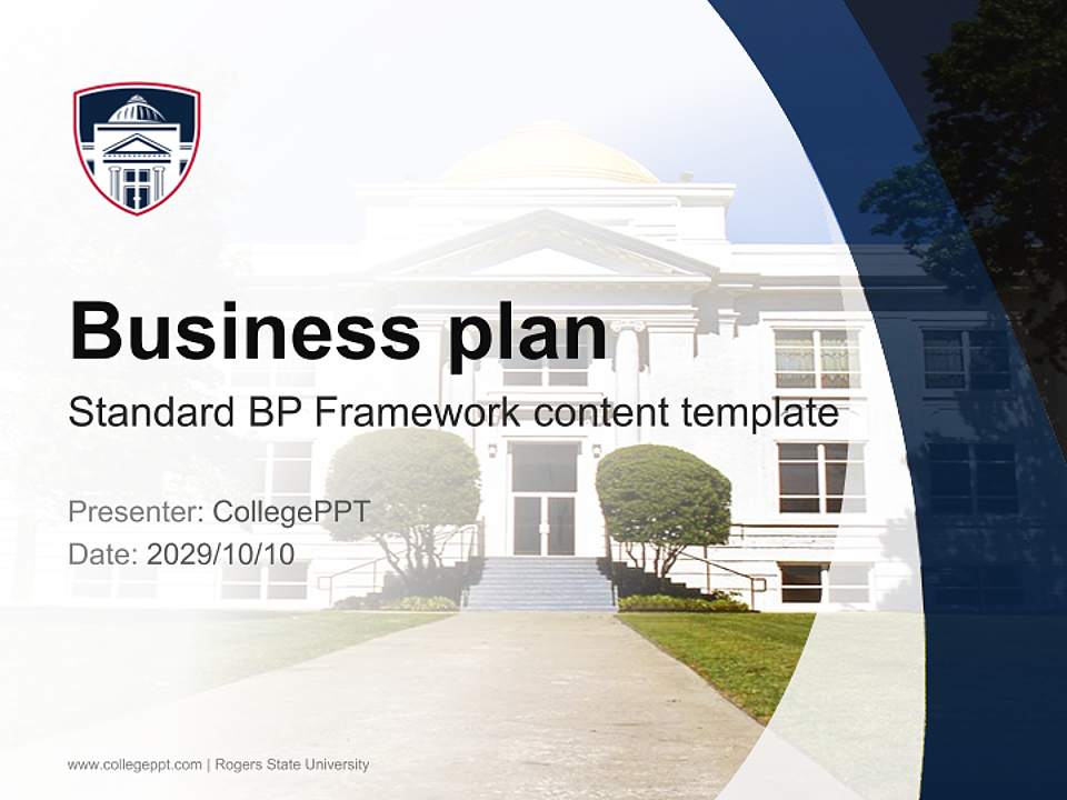 Rogers State University Competition/Entrepreneurship Contest PPT Template4:3 ratio PPT effect preview image9