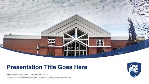 Pennsylvania State University-Penn State Erie-Behrend College Course/Courseware Creation PPT Template