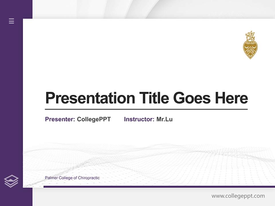 Palmer College of Chiropractic Thesis Proposal/Graduation Defense PPT Template4:3 ratio PPT effect preview image5