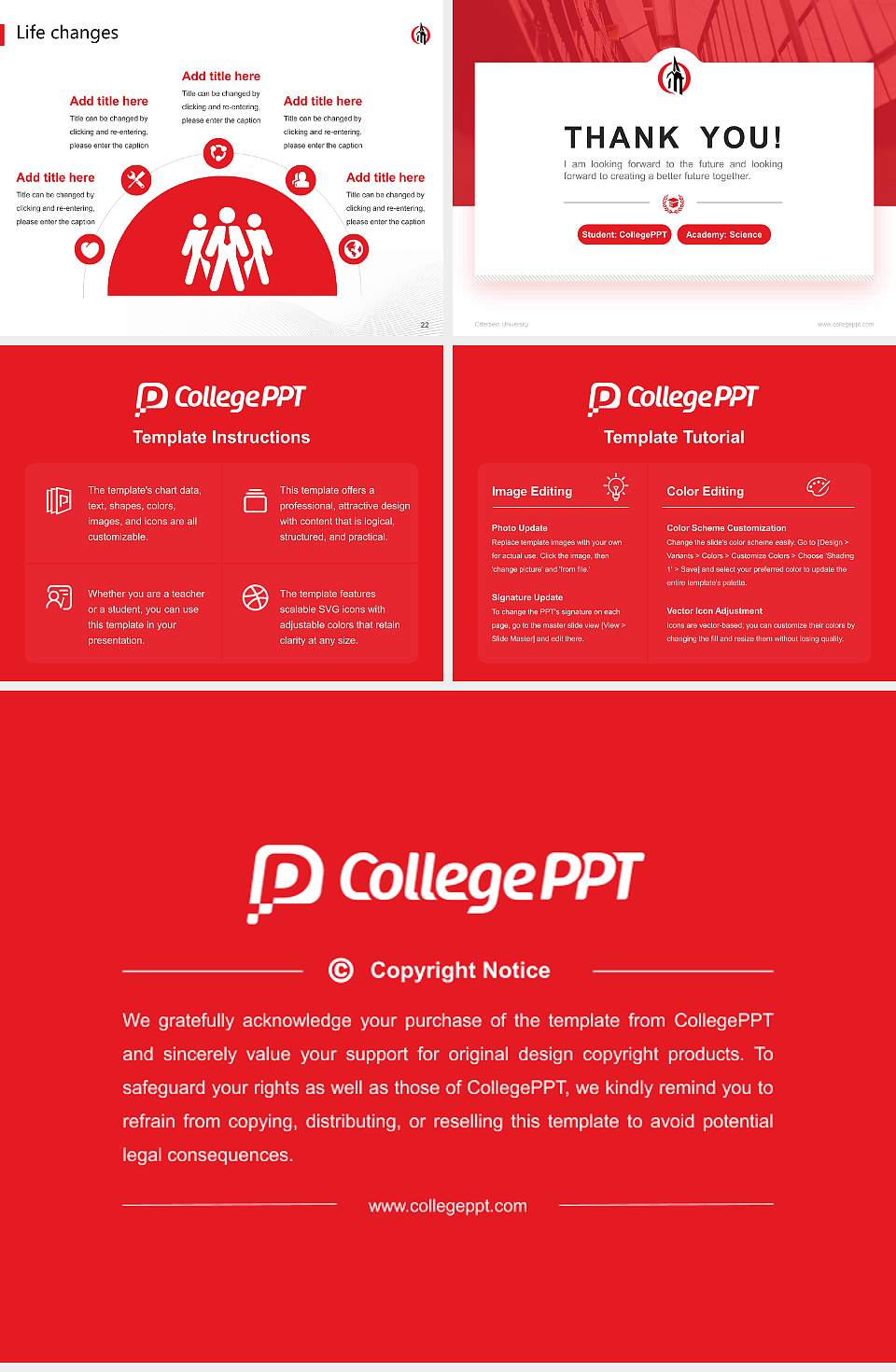 Otterbein University National Scholarship Defense PPT Template4:3 ratio PPT effect preview image4
