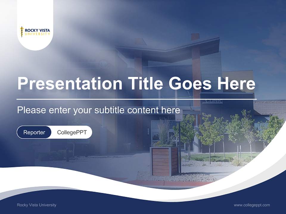 Rocky Vista University Lecture Sharing and Networking Event PPT Template4:3 ratio PPT effect preview image4