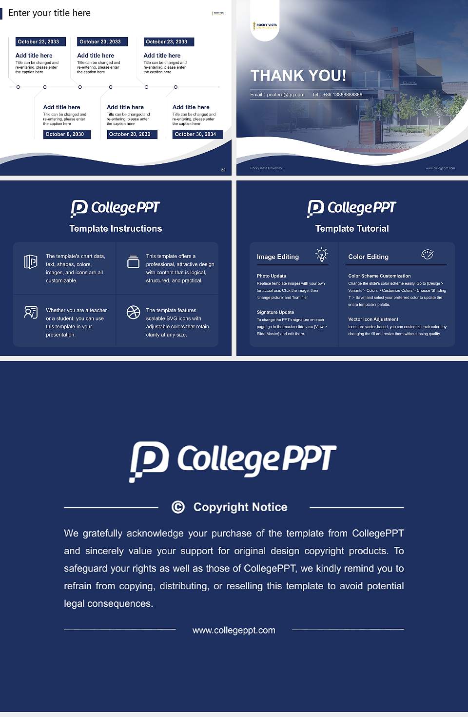 Rocky Vista University Lecture Sharing and Networking Event PPT Template4:3 ratio PPT effect preview image4