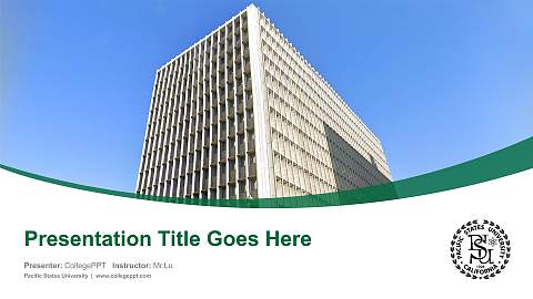 Pacific States University Course/Courseware Creation PPT Template