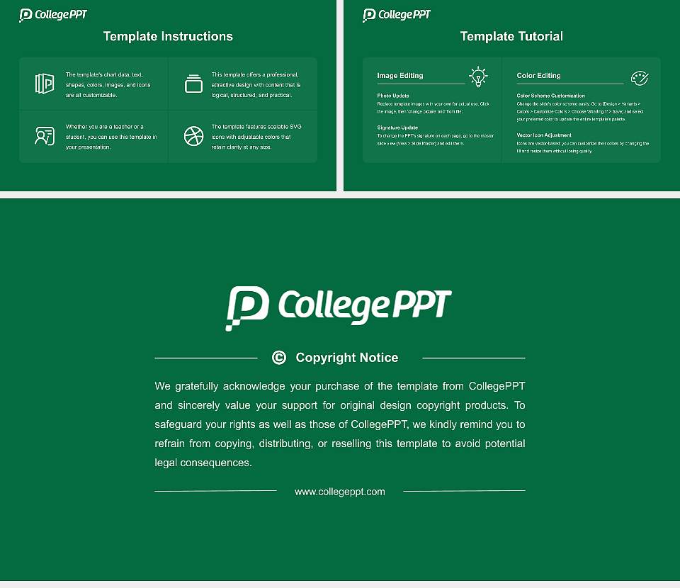 Pacific States University Course/Courseware Creation PPT Template16:9 ratio PPT effect preview image5