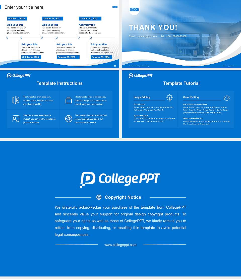 Pennsylvania College of Technology Lecture Sharing and Networking Event PPT Template16:9 ratio PPT effect preview image4
