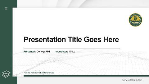 Pacific Rim Christian University Thesis Proposal/Graduation Defense PPT Template